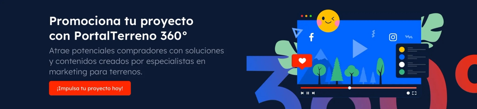 Atrae potenciales compradores con soluciones y contenidos creados por especialistas en marketing para terrenos.