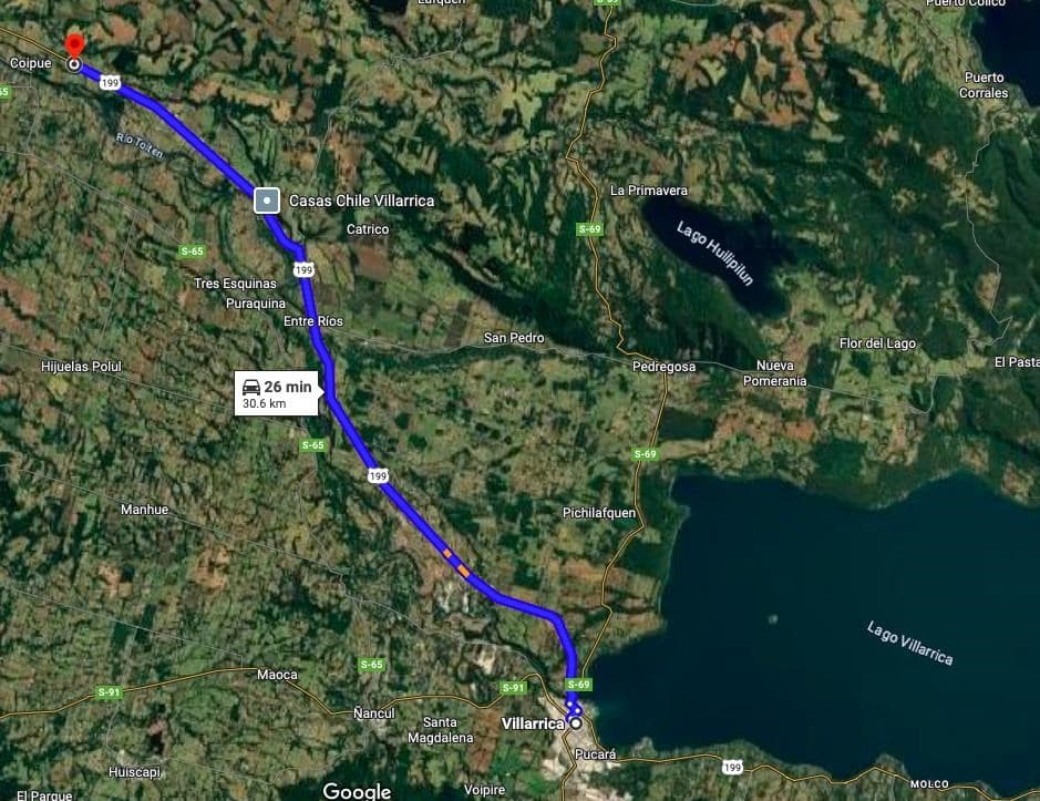 COD39120 Campo a 30 km de Villarrica