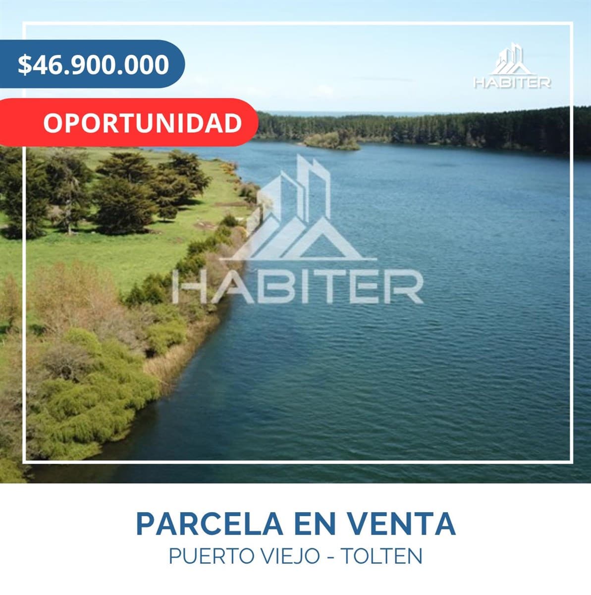 Condominio orilla Rio Toltén sector costero