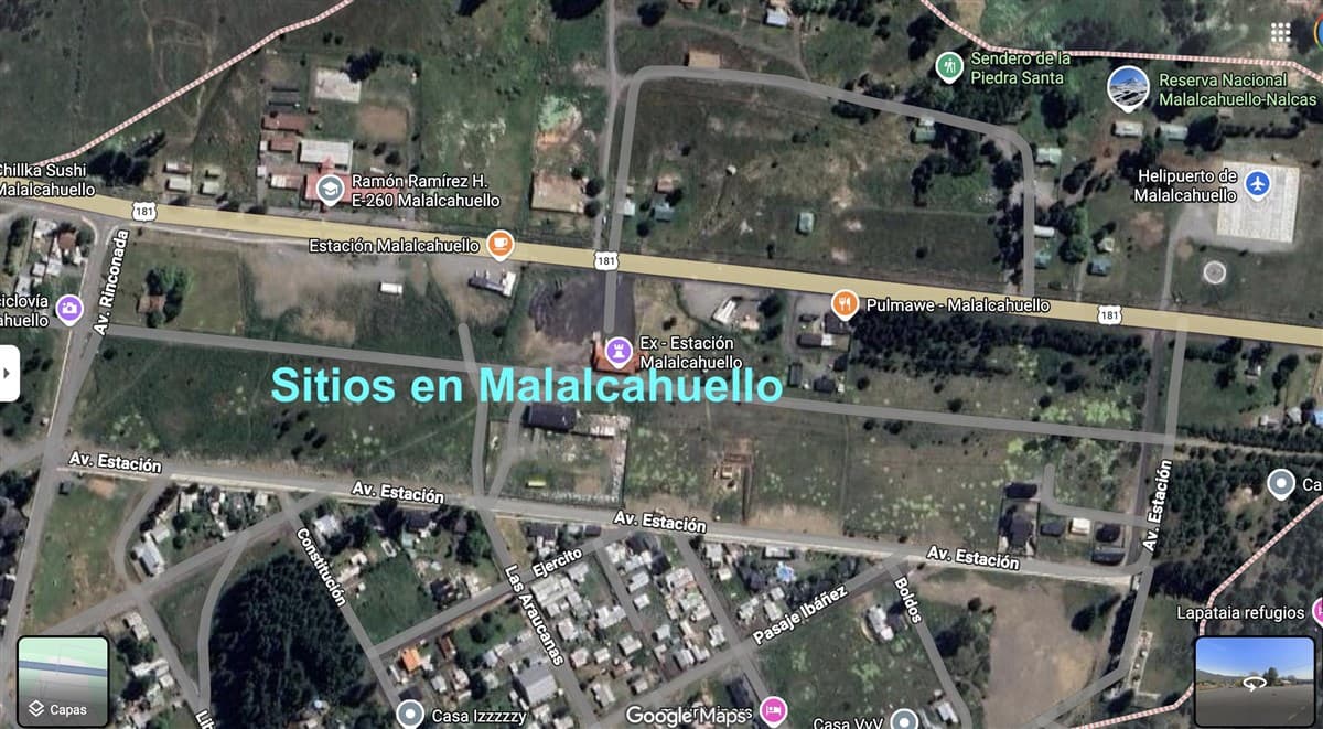 COD37232 Camino Internacional CH-181, Malalcahuello con Calle Cementerio. Frente a CONAF
