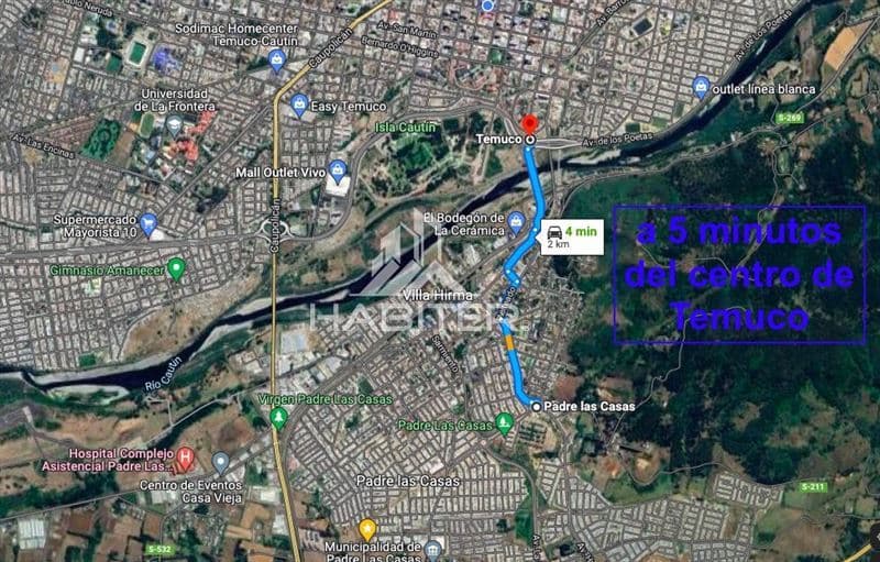 COD28930 Av. Huichahue Padre las Casas (en rotonda)