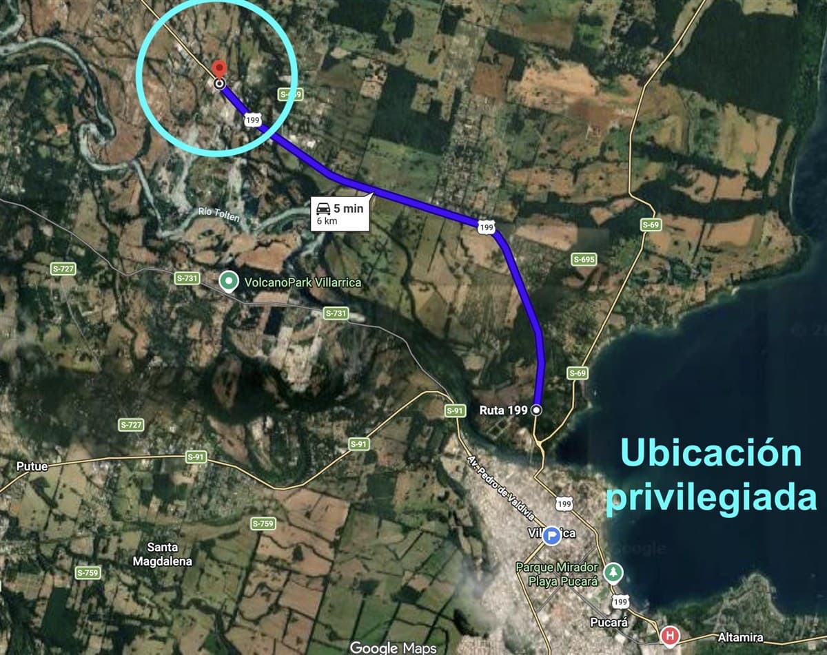 COD40300 Ruta Villarrica Freire, a 5 kilometros de Villarrica