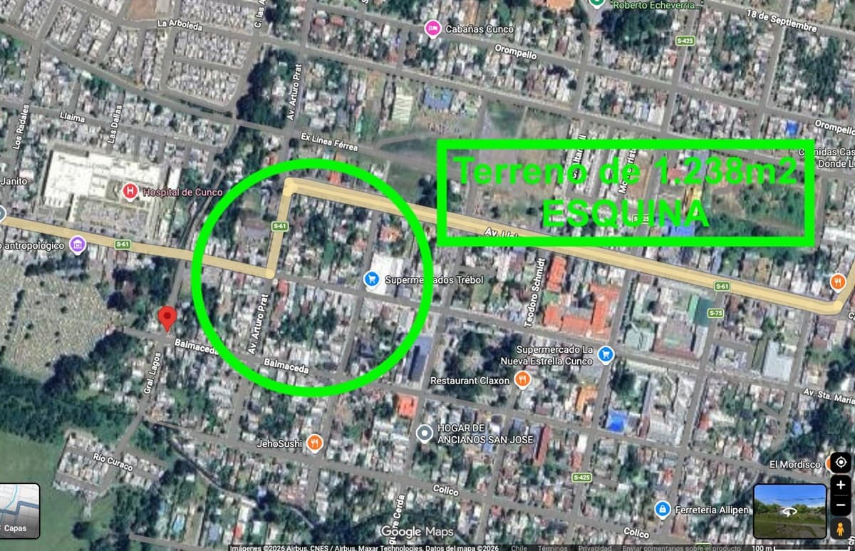COD40201 Centro de Cunco sitio esquina