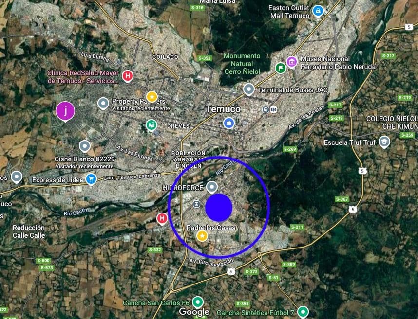 COD39128 Avenida Principal de Padre las Casas Comercial