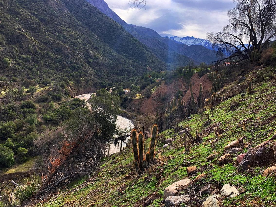 Camino al Alfalfal, kilómetro 6,3