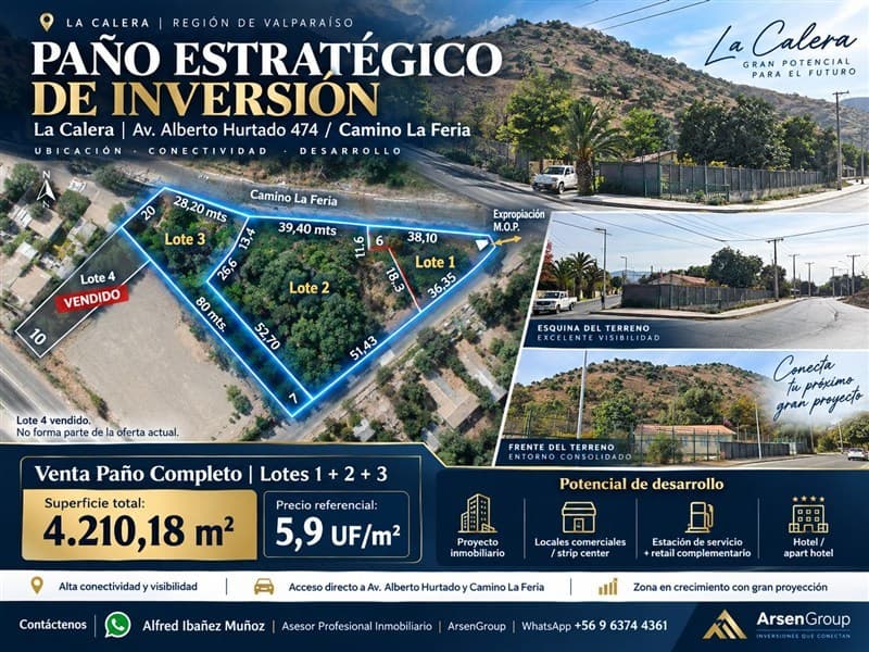Esquina Av. Alberto Hurtado con Camino La Feria