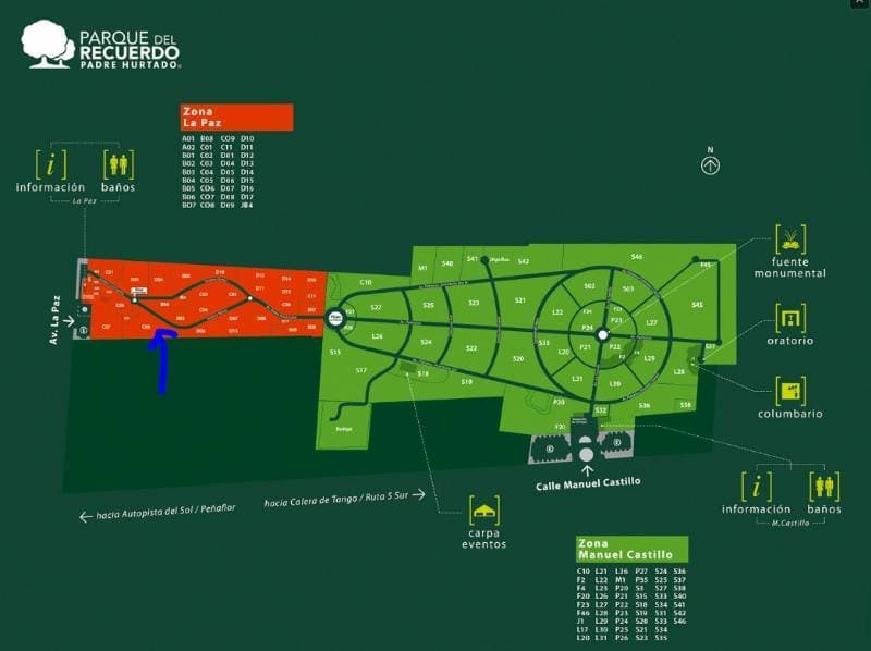 SE VENDE SEPULTURA PARQUE DEL RECUERDO                      