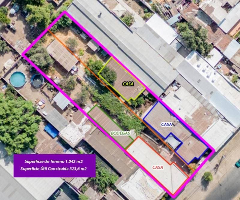 OPORTUNIDAD INVERSIONISTA. 2 PROP CONTIGUAS. QUINTA NORMAL  