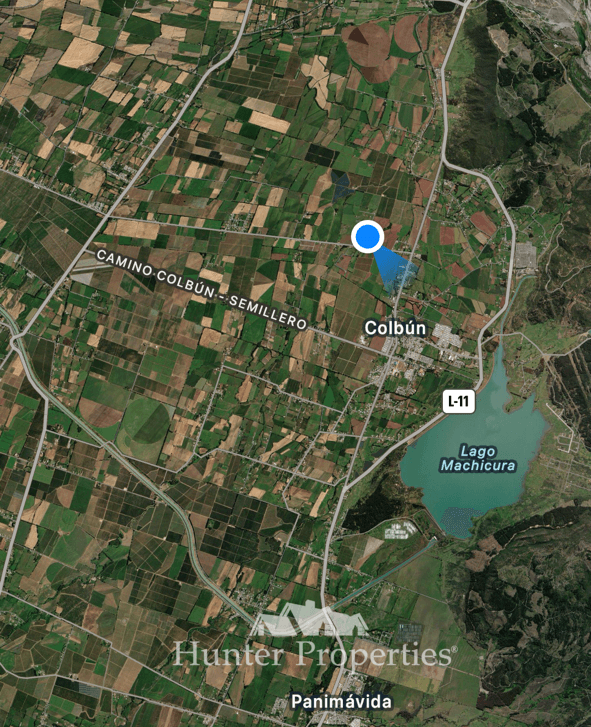 Calle Bernardo O`higgins hasta ruta L 325 a la izquierda al norte 