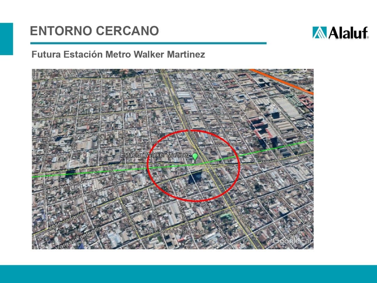 SECTOR CERCANO FUTURA ESTACIóN LíNEA 7 WALKER MARTíNEZ