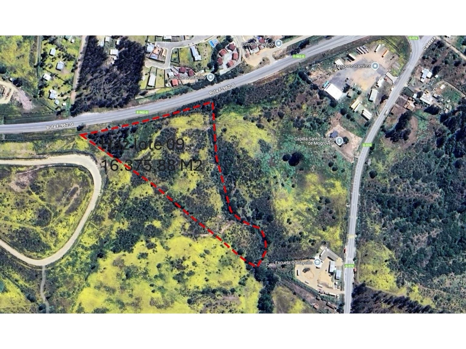 HIJUELA SANTO TORIBIO, RUTA F-962-G