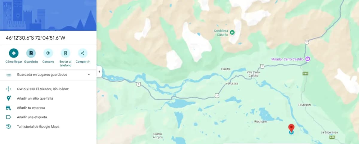 Calle Cerro Castillo, Río Ibáñez, Región de Aysén del General Carlos Ibáñez del Campo 6060000, Chile