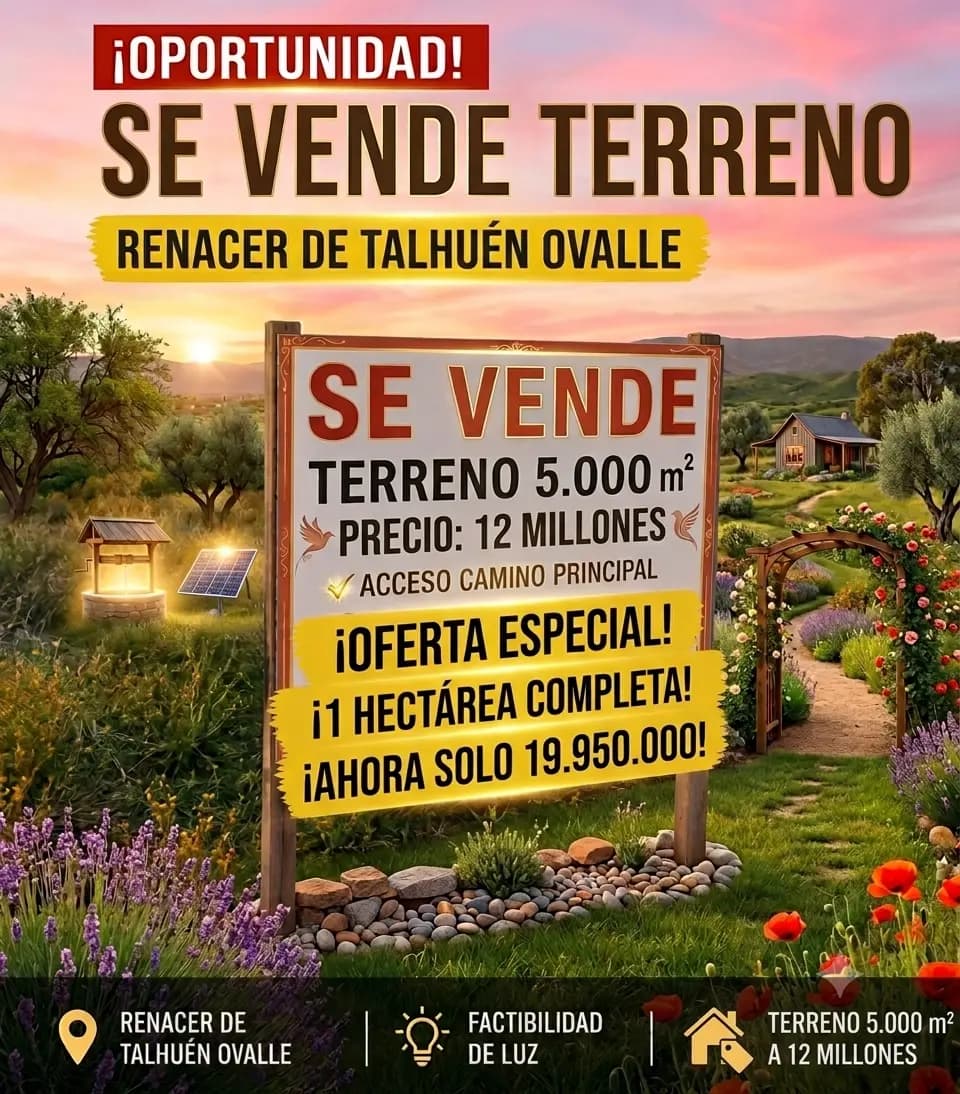 Camino Talhuén S/N, Ovalle, 1840000, Chile