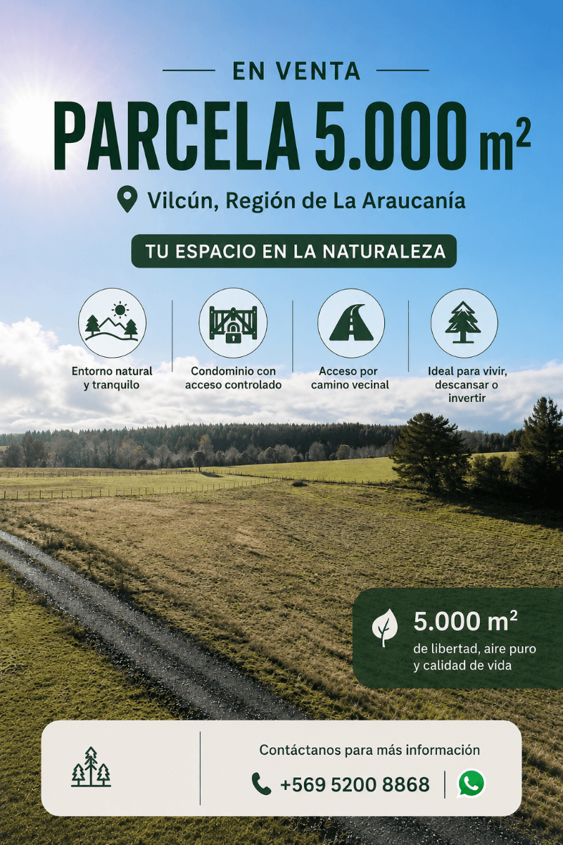 Los Laureles, Vilcún, Región de La Araucanía 4880000, Chile