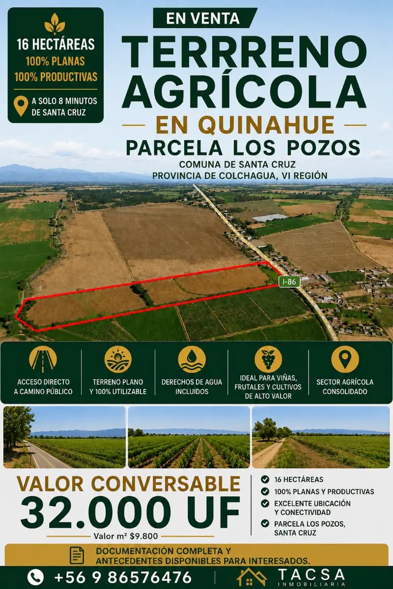 Quinahue, Santa Cruz, Región de O'Higgins 3130000, Chile