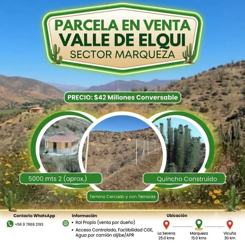 Nueva Talcuna, Vicuña, 1760000, Chile