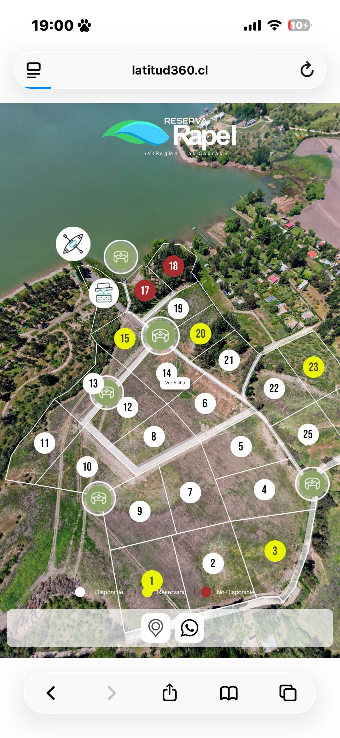 5000m2 Rapel orilla lago muelle (153860)