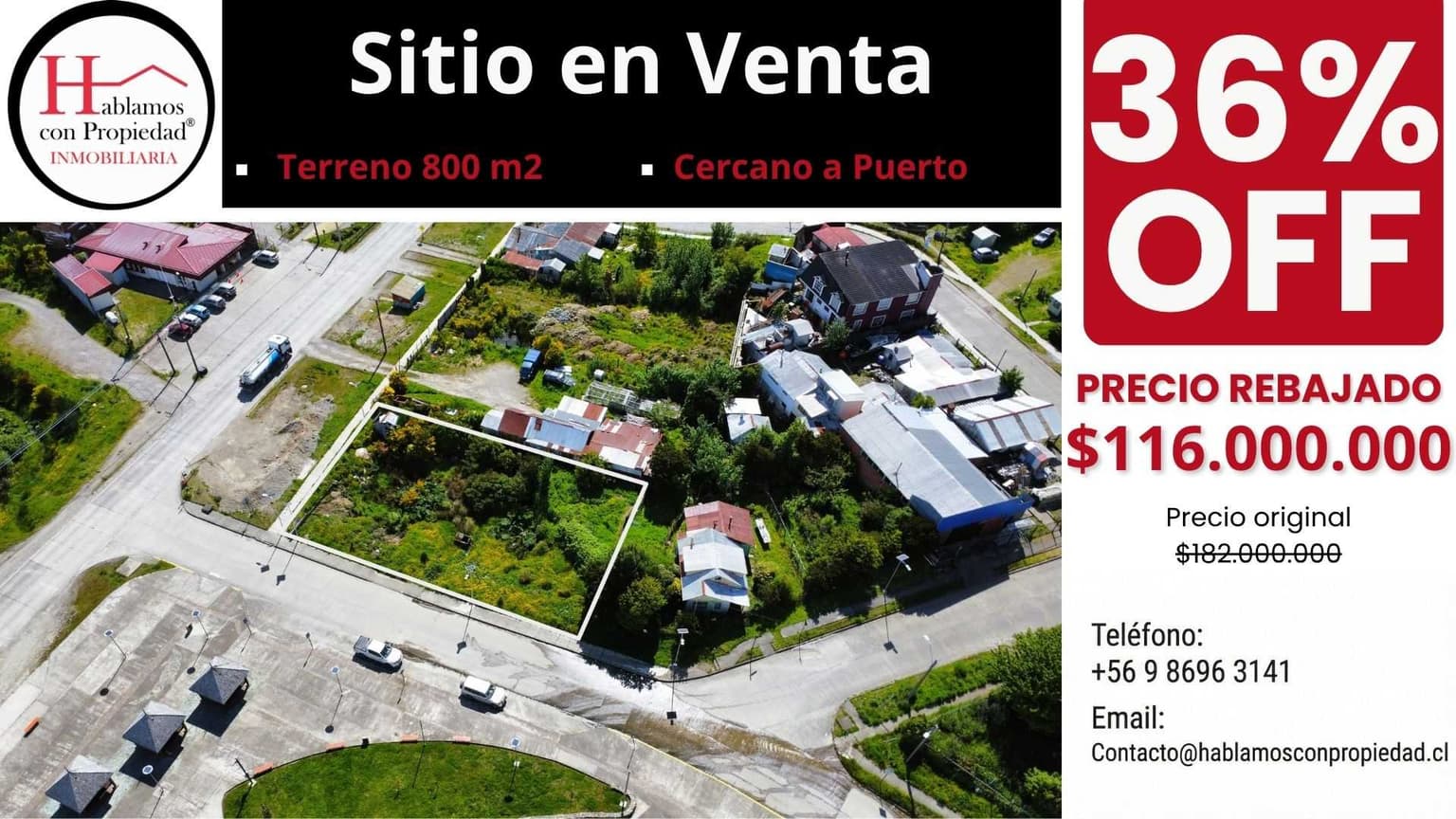 Venta de Sitio Esquina en Puerto Chacabuco (170302)