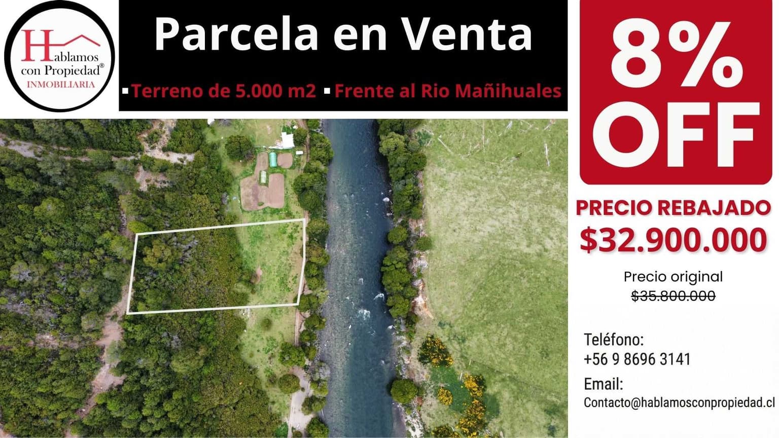 Parcela frente al Río Mañihuales - Mañihuales (172844)