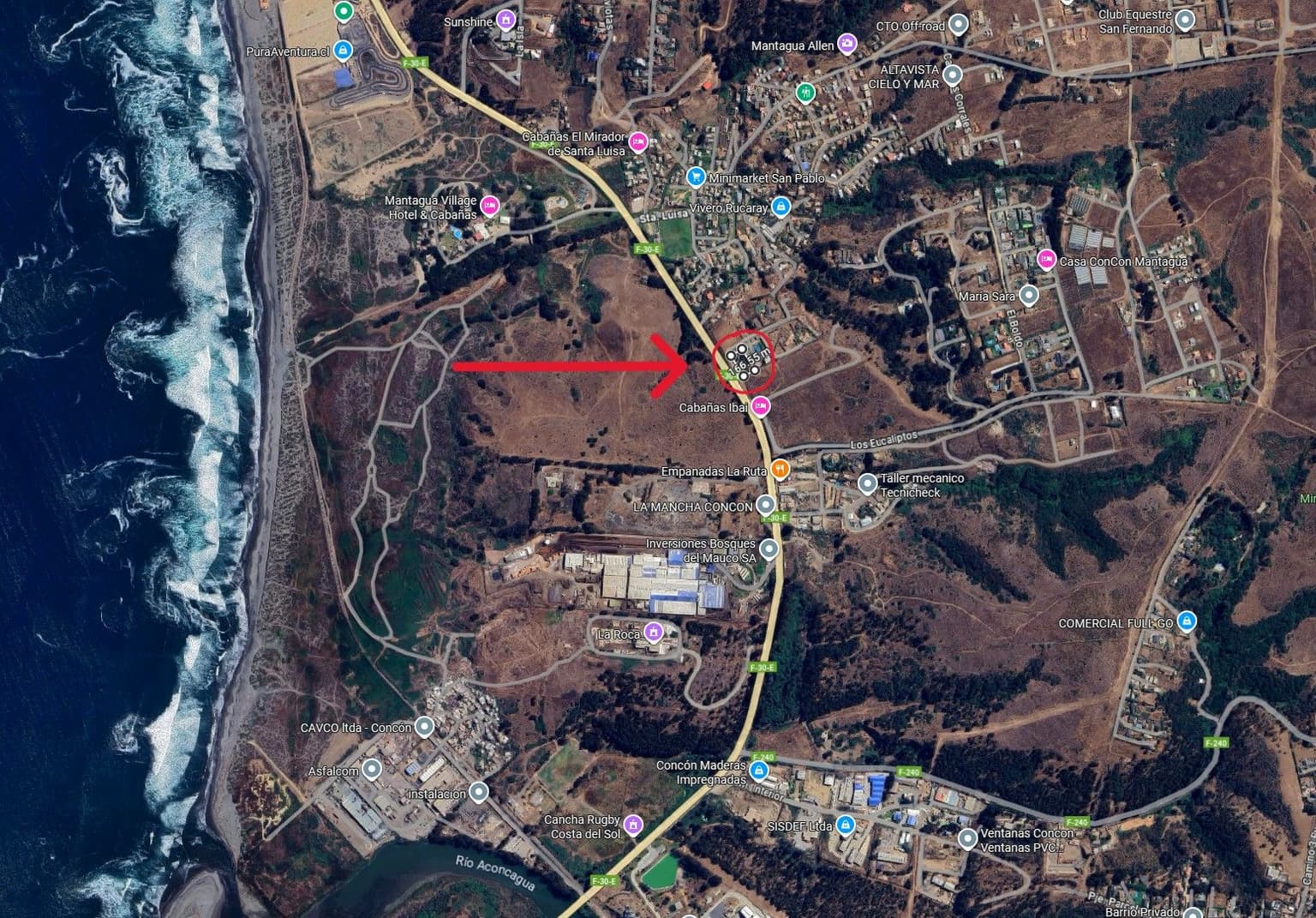 Ruta E-30-F, Quintero, Valparaíso 2490000, Chile